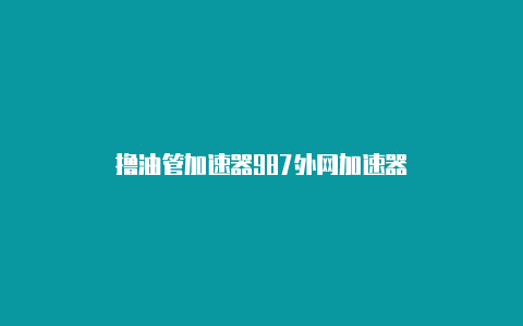 撸油管加速器987外网加速器